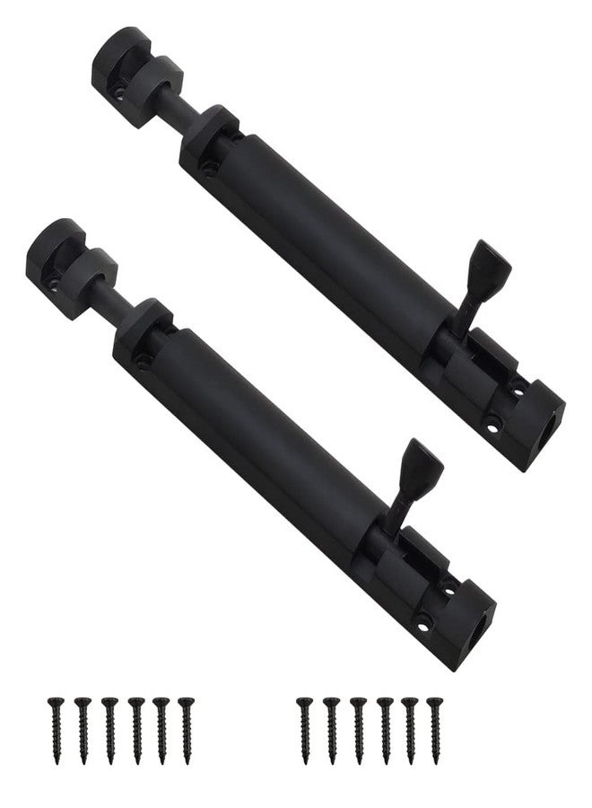 Volo Premium Xylo Tower Bolt/Door Latch/kundi/chitakni/Chitkini (Black Matt Finish, Pack of 2 Pieces) (6") - Image 1